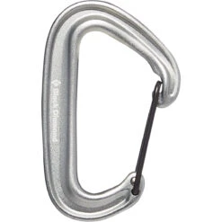 Black Diamond MiniWire Carabiner -Marmot Store 210235 1004 MINIWIRE CARABINER LIGHT GRAY 01