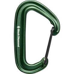 Black Diamond MiniWire Carabiner -Marmot Store 210235 3005 MINIWIRE CARABINER GREEN 01