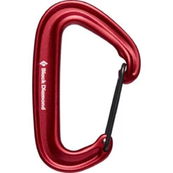 Black Diamond MiniWire Carabiner -Marmot Store 210235 6009 MINIWIRE CARABINER RED 01
