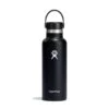 Hydro Flask 18 Oz Standard Mouth Water Bottle -Marmot Store S18SX001 Black StraightOn