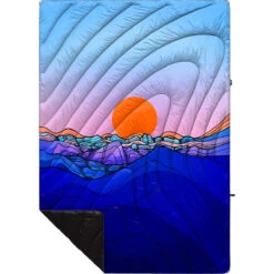 Rumpl Original Puffy Blanket - Printed 1-Person -Marmot Store TPPB BB1 1 SKYLINE DIVIDE BROOKLYN BELL OGPUFFY 1P FLATLAY