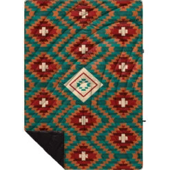 Rumpl Original Puffy Blanket - Printed 1-Person -Marmot Store TPPB KK1 1 COPPER BASKET KASSIE KUSSMAN OGPUFFY 1P FLATLAY