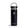 Hydro Flask 20 Oz Wide Mouth Water Bottle -Marmot Store W20BTS001 Black StraightOn 1