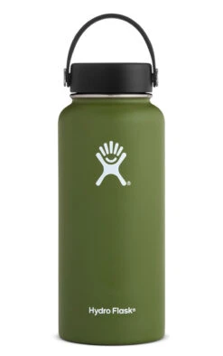 Hydro Flask 32 Oz Wide Mouth Water Bottle -Marmot Store olive32 1
